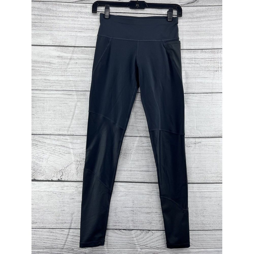 Sweaty‎ Betty The Power Womens Reflective Full Length Workout Leggings Black XXS